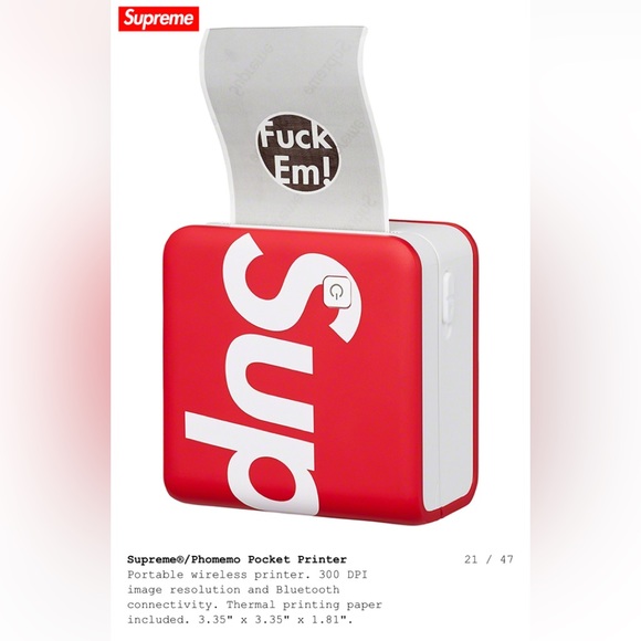 Supreme mini printer - Picture 3 of 3